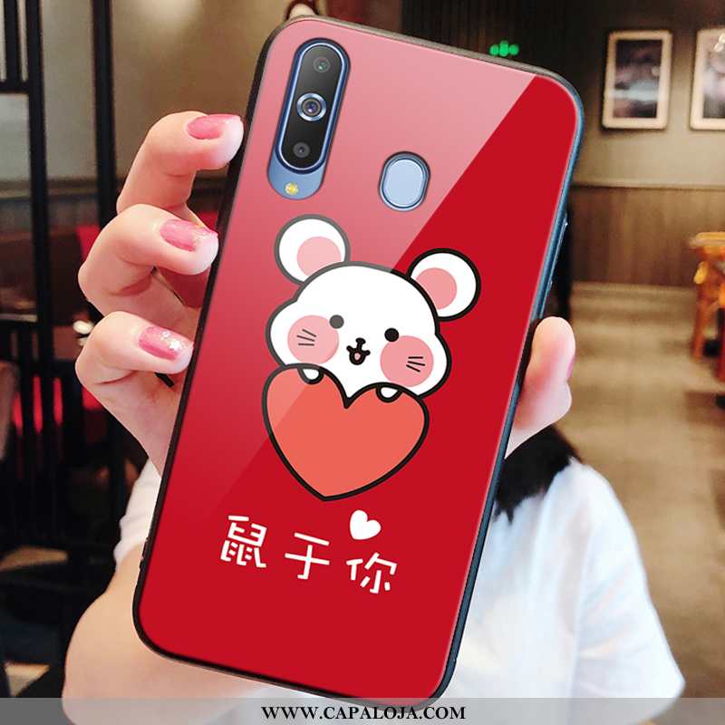 Capas Samsung Galaxy A8s Tendencia Antiqueda Protetoras Cases Vermelho, Capa Samsung Galaxy A8s Soft