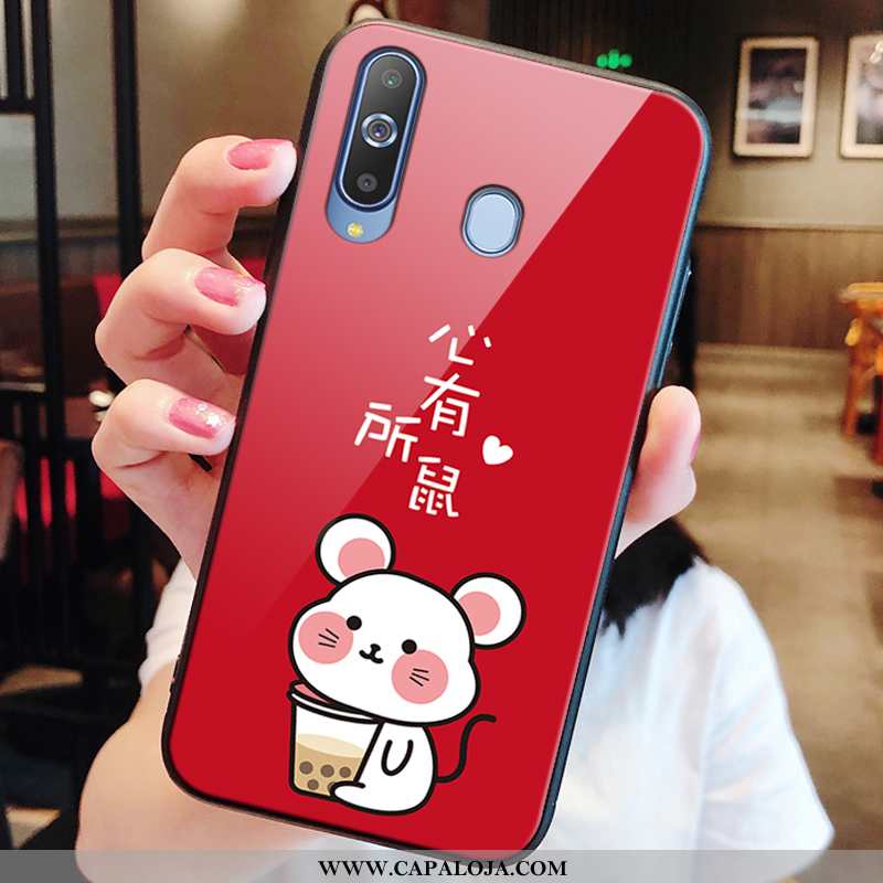 Capas Samsung Galaxy A8s Tendencia Antiqueda Protetoras Cases Vermelho, Capa Samsung Galaxy A8s Soft