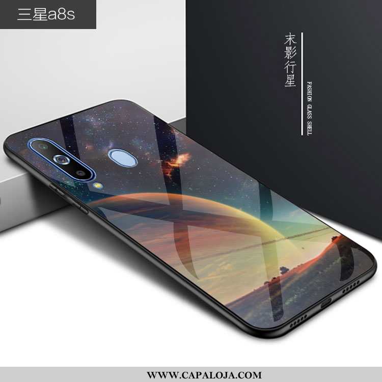 Capas Samsung Galaxy A8s Vidro Feminino Antiqueda Masculino Preto, Capa Samsung Galaxy A8s Personali