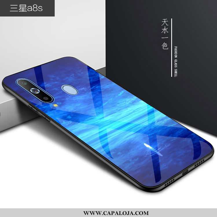 Capas Samsung Galaxy A8s Vidro Feminino Antiqueda Masculino Preto, Capa Samsung Galaxy A8s Personali