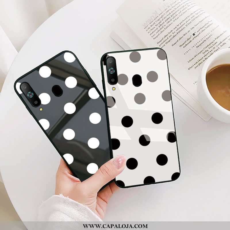 Capas Samsung Galaxy A8s Vidro Soft Antiqueda Telemóvel Preto, Capa Samsung Galaxy A8s Tendencia Bar