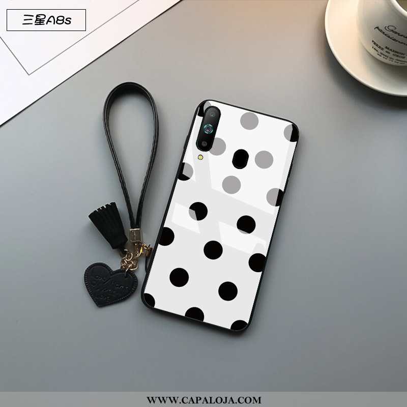 Capas Samsung Galaxy A8s Vidro Soft Antiqueda Telemóvel Preto, Capa Samsung Galaxy A8s Tendencia Bar