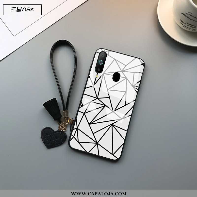 Capas Samsung Galaxy A8s Vidro Soft Antiqueda Telemóvel Preto, Capa Samsung Galaxy A8s Tendencia Bar