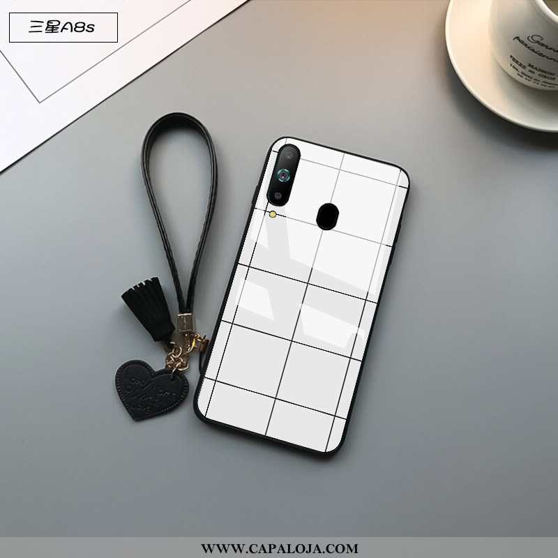 Capas Samsung Galaxy A8s Vidro Soft Antiqueda Telemóvel Preto, Capa Samsung Galaxy A8s Tendencia Bar