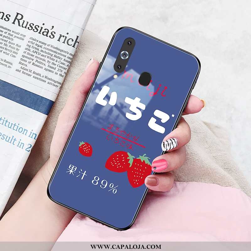 Capas Samsung Galaxy A8s Vidro Vermelha Cases Vermelho, Capa Samsung Galaxy A8s Feminino Barato