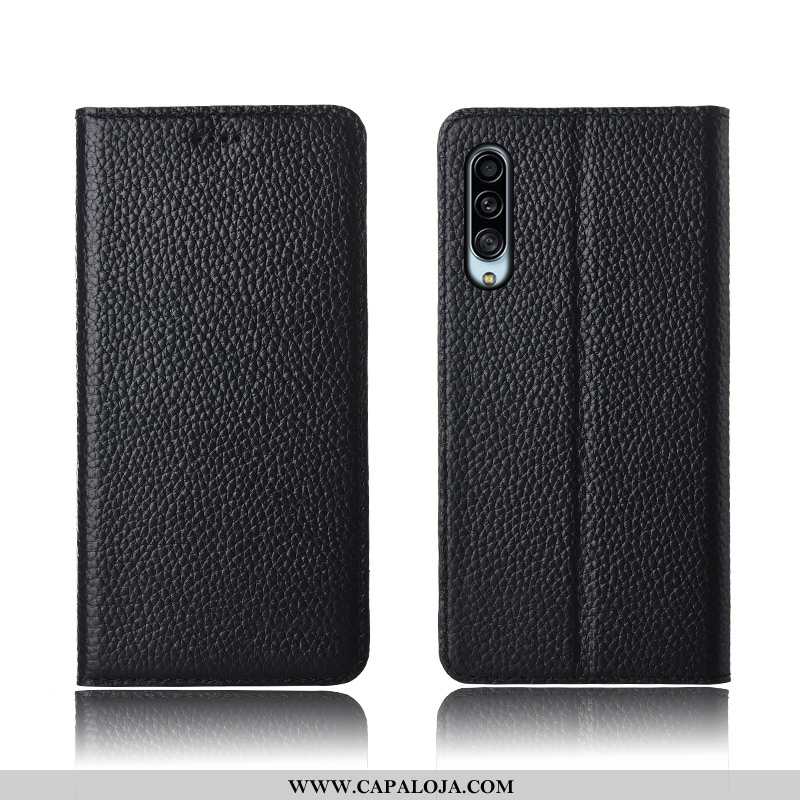 Capas Samsung Galaxy A90 5g Couro Telemóvel Silicone Fosco Legitimo Caqui, Capa Samsung Galaxy A90 5