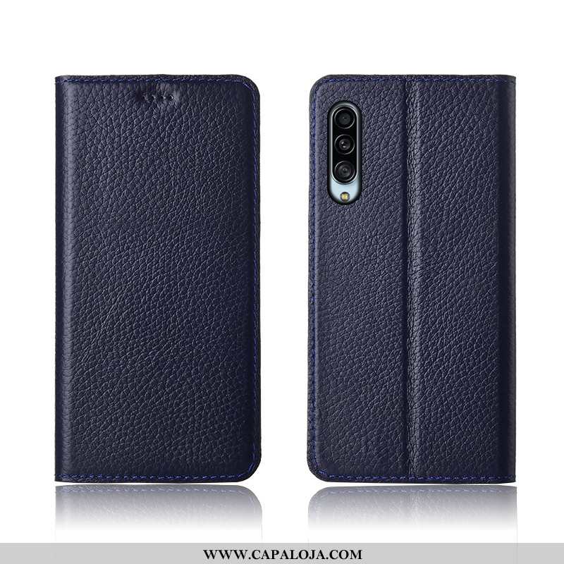 Capas Samsung Galaxy A90 5g Couro Telemóvel Silicone Fosco Legitimo Caqui, Capa Samsung Galaxy A90 5