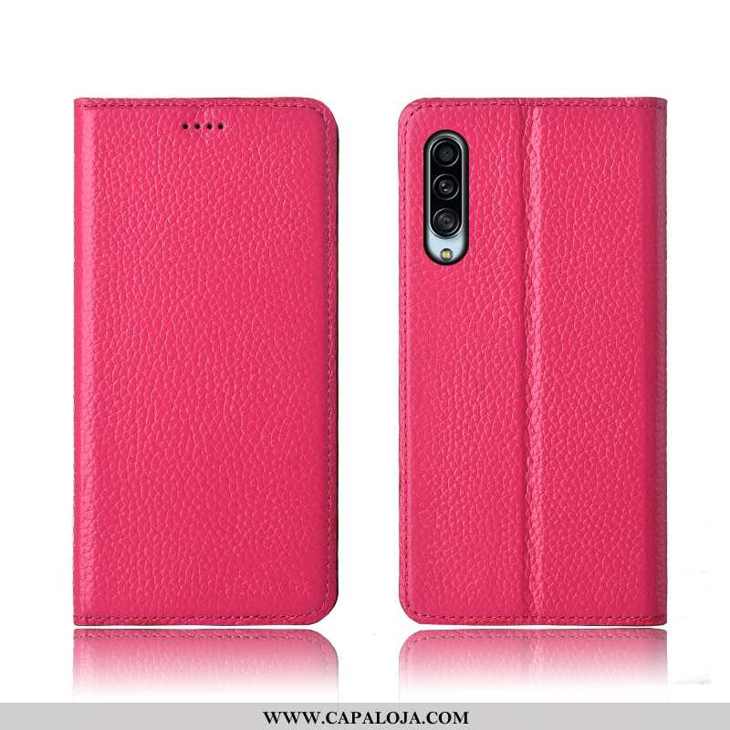 Capas Samsung Galaxy A90 5g Couro Telemóvel Silicone Fosco Legitimo Caqui, Capa Samsung Galaxy A90 5