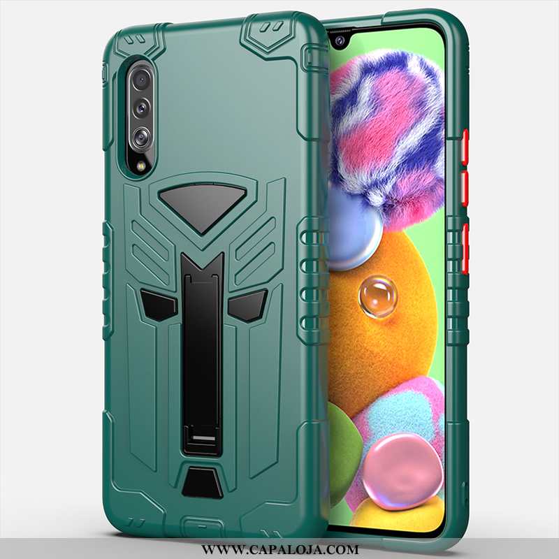 Capas Samsung Galaxy A90 5g Silicone Antiderrapante Feminino Verde, Capa Samsung Galaxy A90 5g Corda