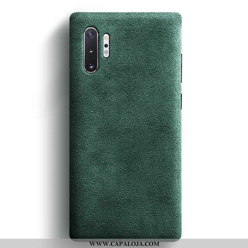 Capas Samsung Galaxy Note 10+ Casaco De Pele Malha Vermelha Verde, Capa Samsung Galaxy Note 10+ Pers