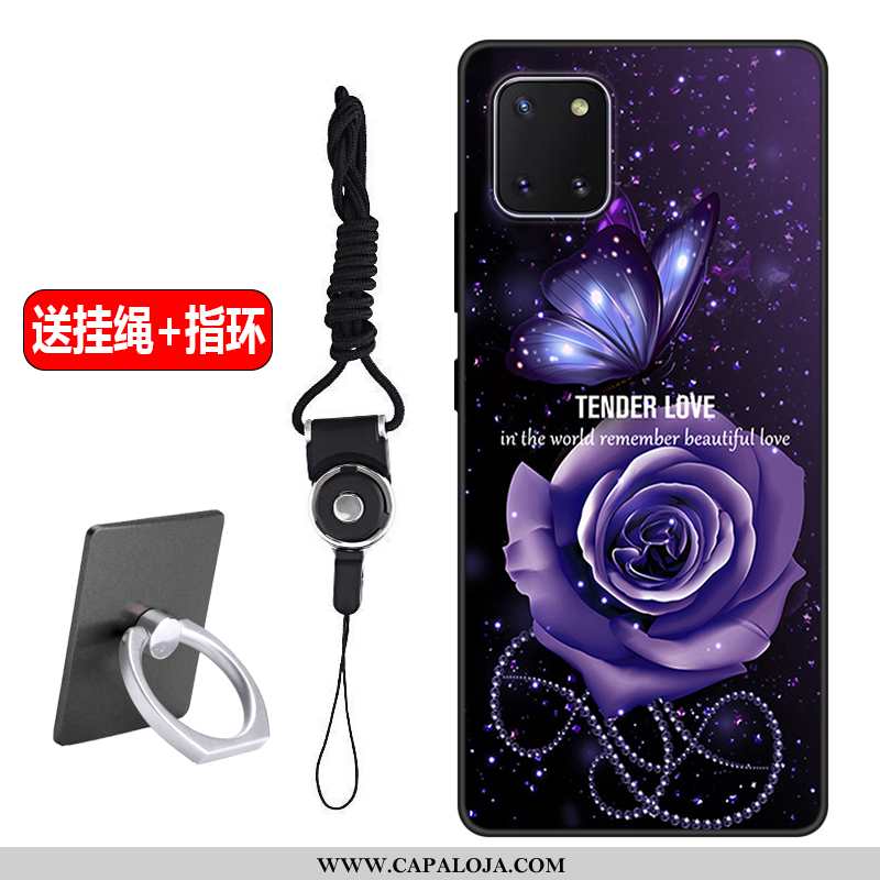 Capas Samsung Galaxy Note 10 Lite Fosco Protetoras Roxa Cola Roxo, Capa Samsung Galaxy Note 10 Lite 