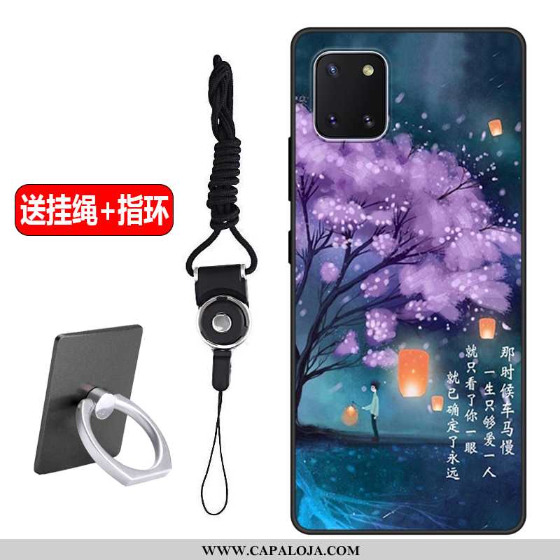 Capas Samsung Galaxy Note 10 Lite Fosco Protetoras Roxa Cola Roxo, Capa Samsung Galaxy Note 10 Lite 