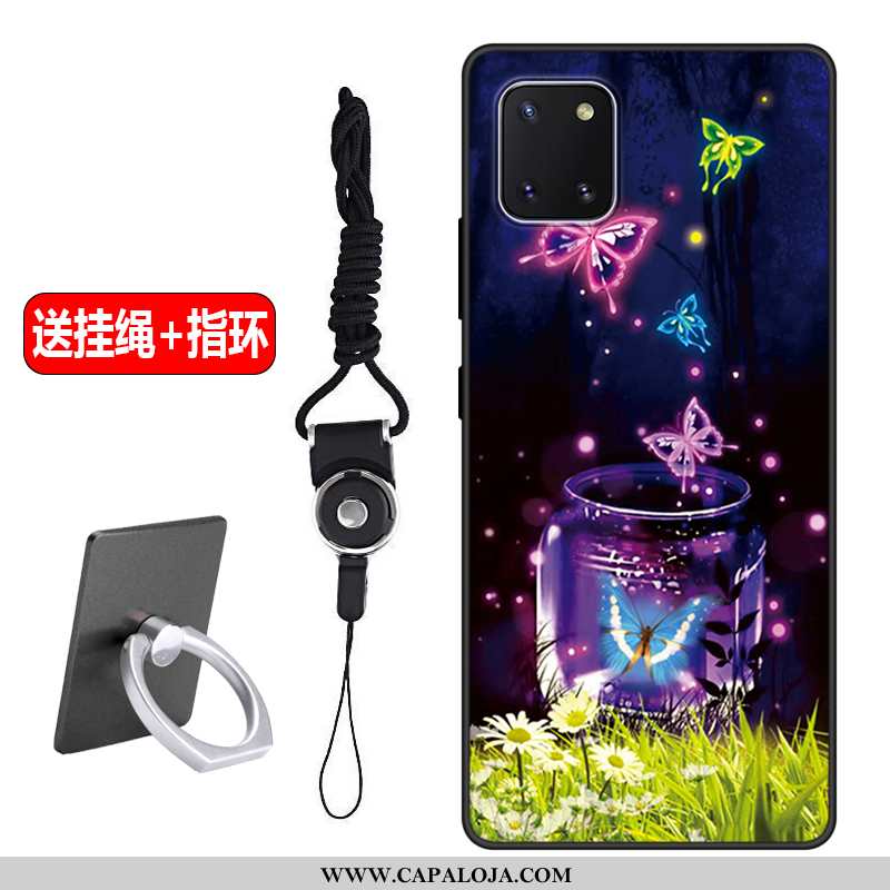 Capas Samsung Galaxy Note 10 Lite Fosco Protetoras Roxa Cola Roxo, Capa Samsung Galaxy Note 10 Lite 