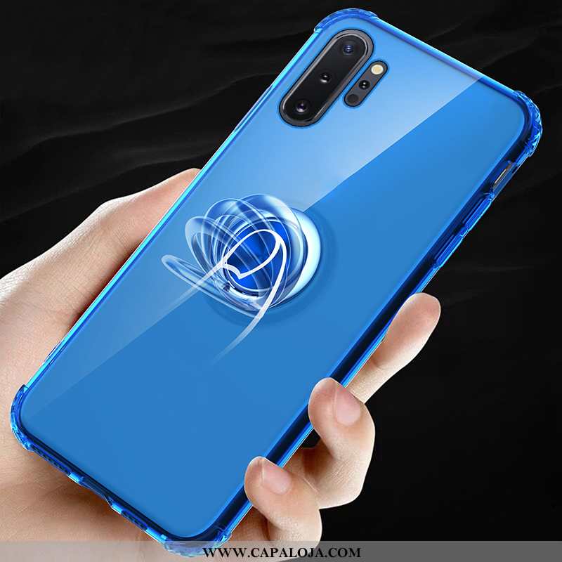 Capas Samsung Galaxy Note 10+ Protetoras Suporte Simples Cases Azul, Capa Samsung Galaxy Note 10+ Si