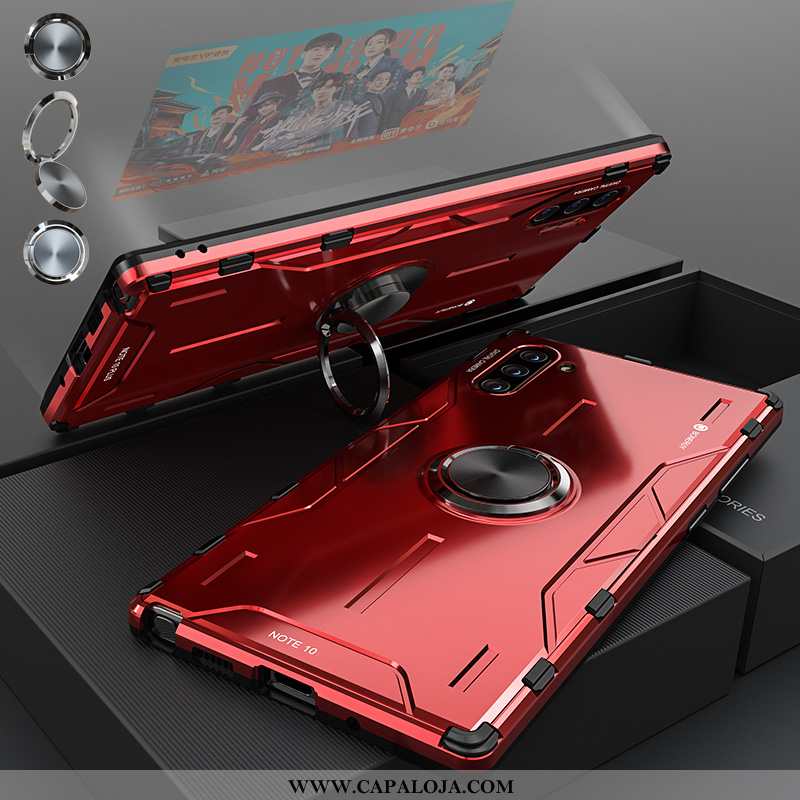 Capas Samsung Galaxy Note 10 Silicone Vermelha Protetoras Vermelho, Capa Samsung Galaxy Note 10 Meta