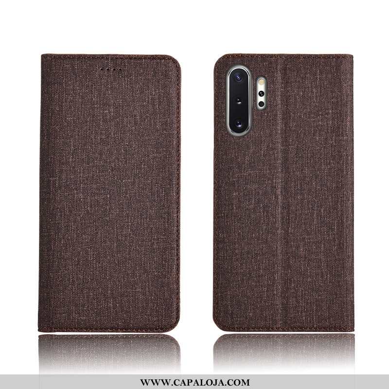 Capas Samsung Galaxy Note 10+ Soft Couro Nova Cases Preto, Capa Samsung Galaxy Note 10+ Protetoras O