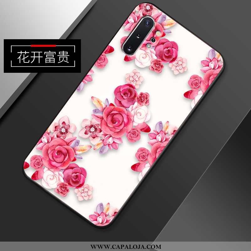 Capas Samsung Galaxy Note 10+ Tendencia Protetoras Criativas Silicone Rosa, Capa Samsung Galaxy Note