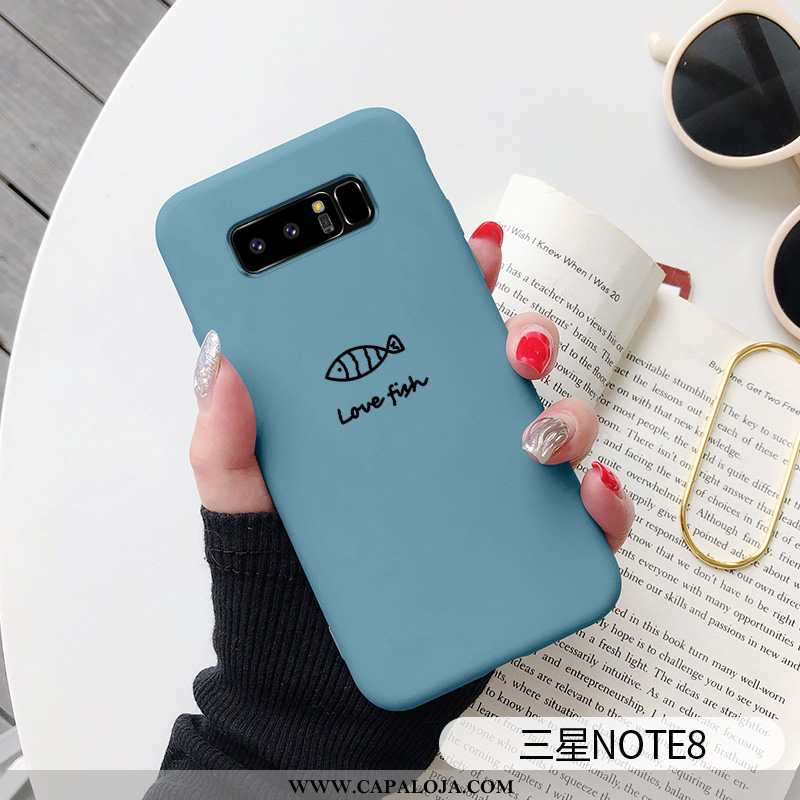 Capas Samsung Galaxy Note 8 Criativas Feminino Masculino Casal Azul, Capa Samsung Galaxy Note 8 Dese