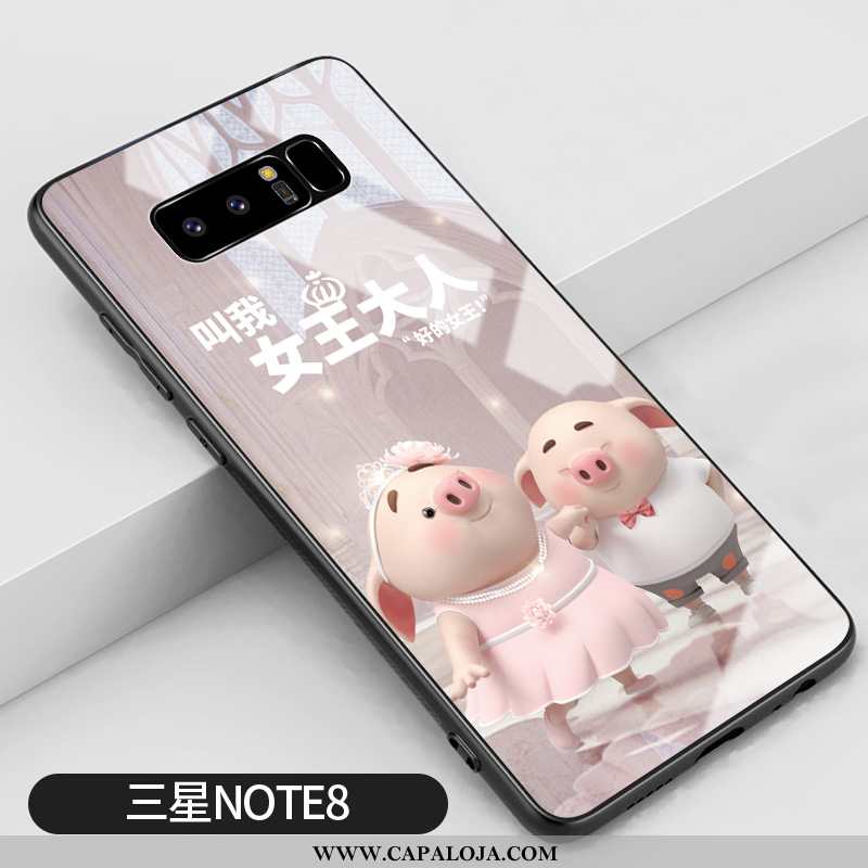 Capas Samsung Galaxy Note 8 Personalizada Vermelha Antiqueda Rosa, Capa Samsung Galaxy Note 8 Criati