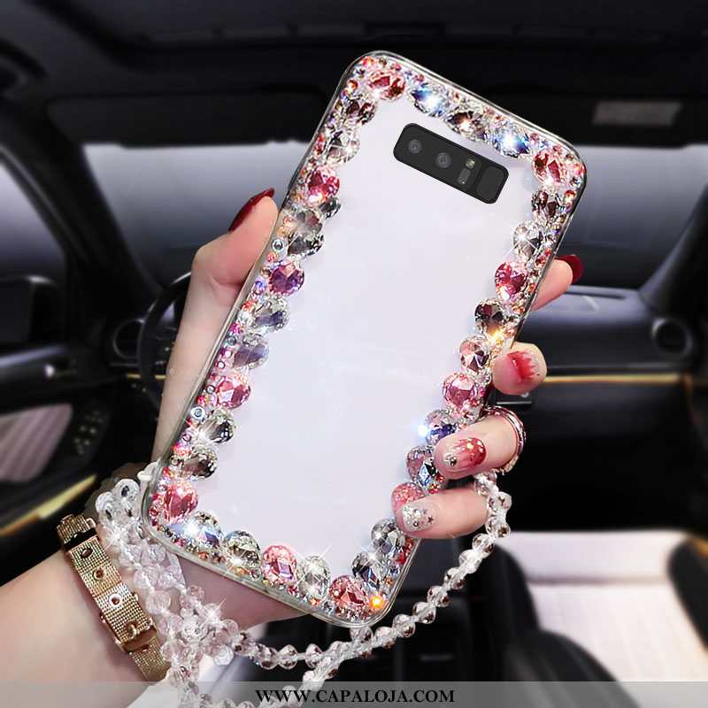 Capas Samsung Galaxy Note 8 Personalizado Antiqueda Strass Nova Rosa, Capa Samsung Galaxy Note 8 Cri