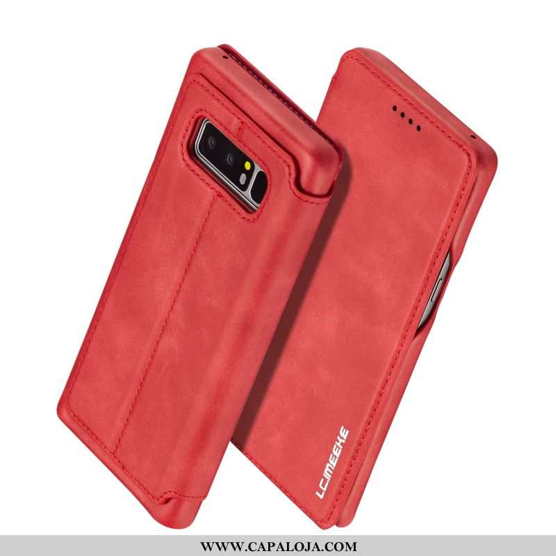 Capas Samsung Galaxy Note 8 Protetoras Telemóvel Masculino Vermelha Vermelho, Capa Samsung Galaxy No