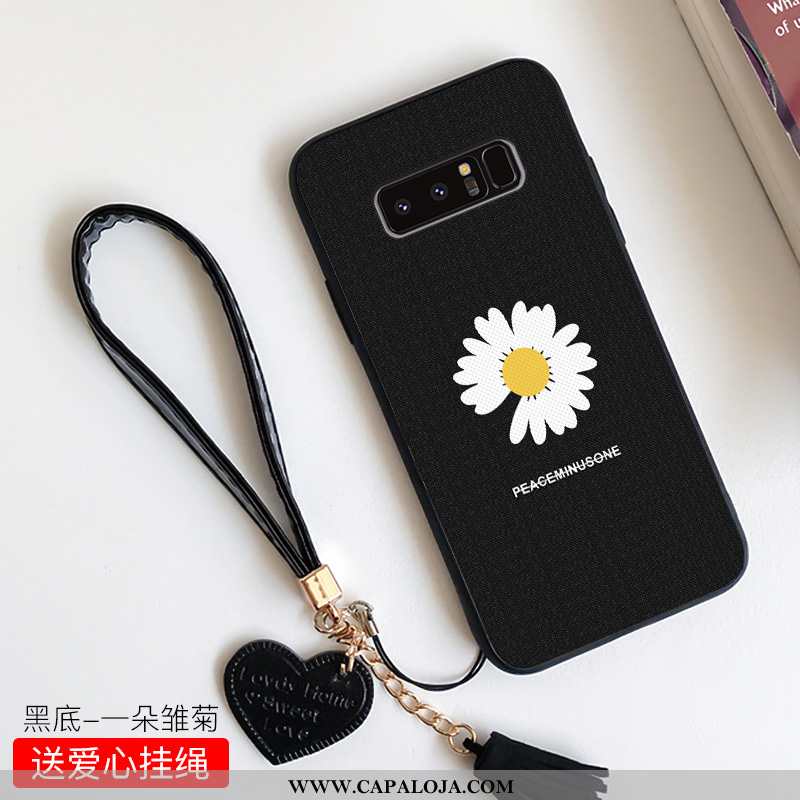 Capas Samsung Galaxy Note 8 Silicone Preto Telemóvel Casal, Capa Samsung Galaxy Note 8 Criativas Onl