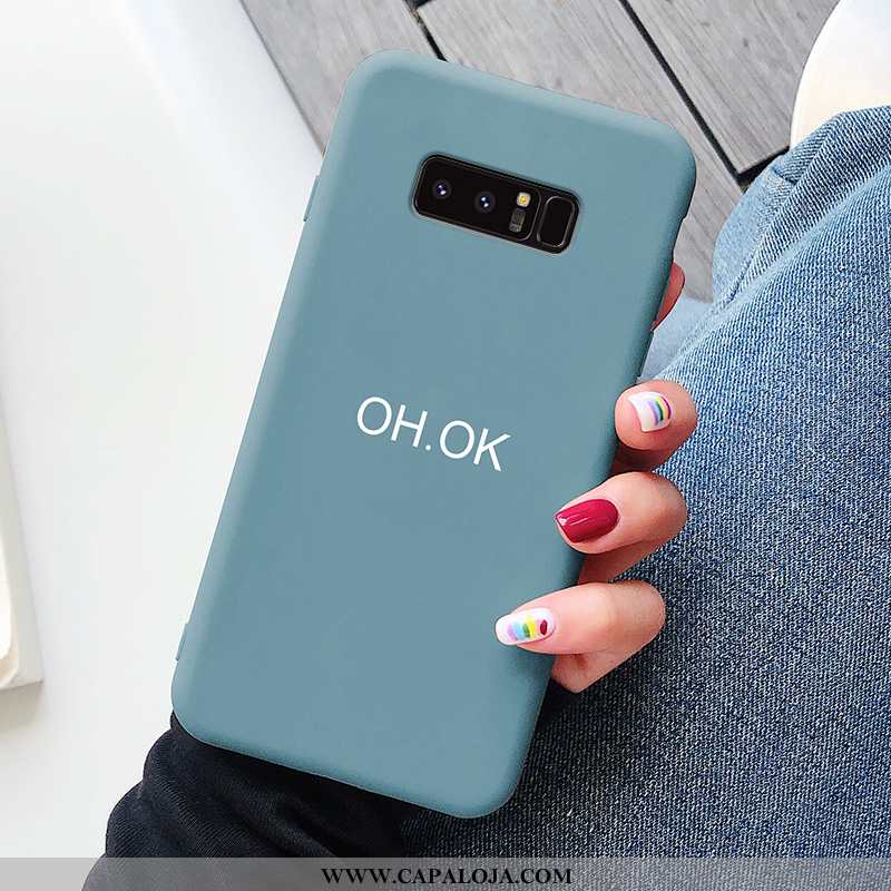 Capas Samsung Galaxy Note 8 Soft Criativas Masculino Casal Azul, Capa Samsung Galaxy Note 8 Super Ba