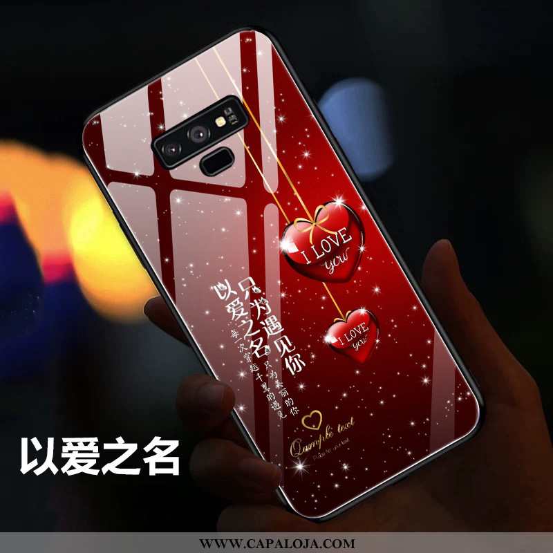 Capas Samsung Galaxy Note 9 Criativas Feminino Cases Silicone Vermelho, Capa Samsung Galaxy Note 9 S