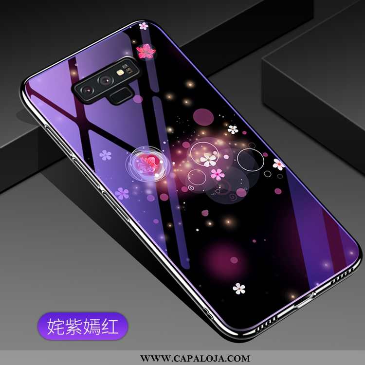 Capas Samsung Galaxy Note 9 Moda Telemóvel Casaco Roxo, Capa Samsung Galaxy Note 9 Vidro Venda