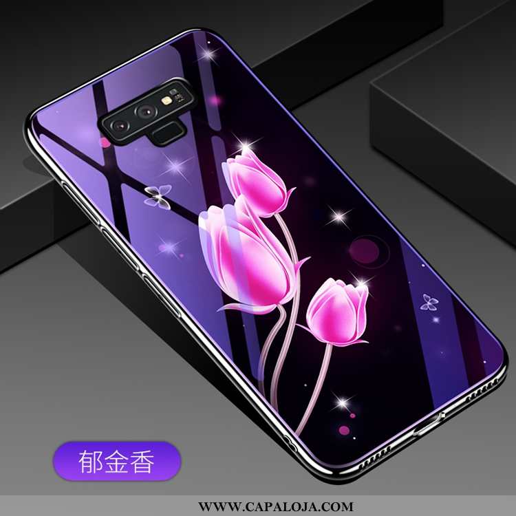 Capas Samsung Galaxy Note 9 Moda Telemóvel Casaco Roxo, Capa Samsung Galaxy Note 9 Vidro Venda