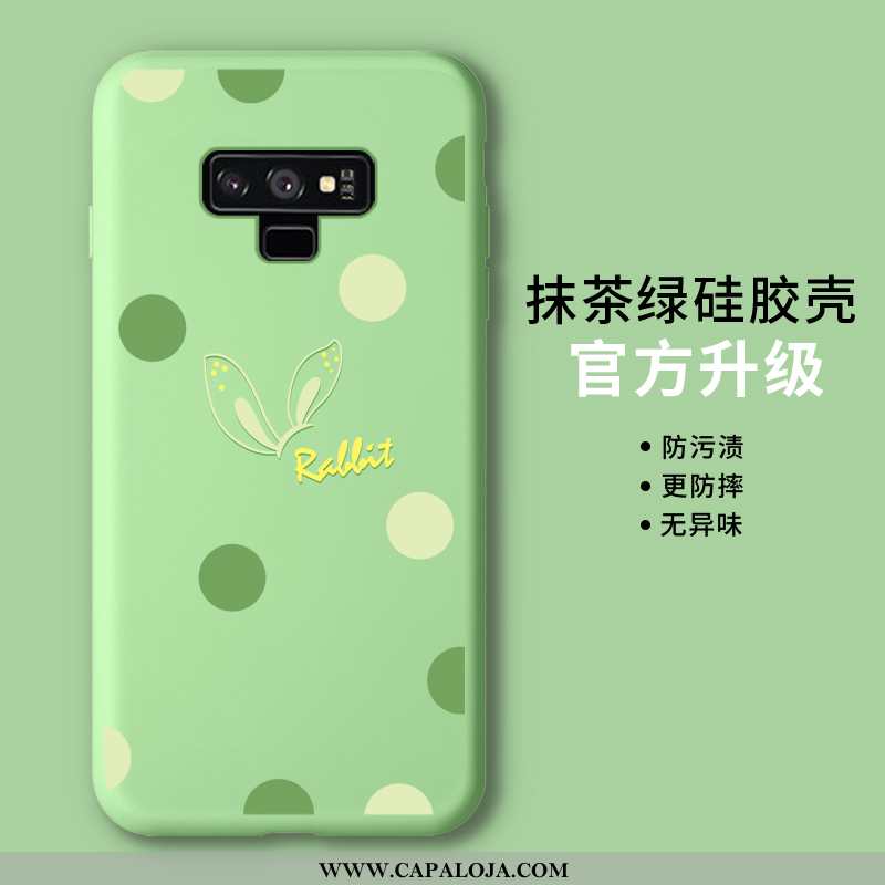 Capas Samsung Galaxy Note 9 Slim Silicone Verde Protetoras, Capa Samsung Galaxy Note 9 Tendencia Ven