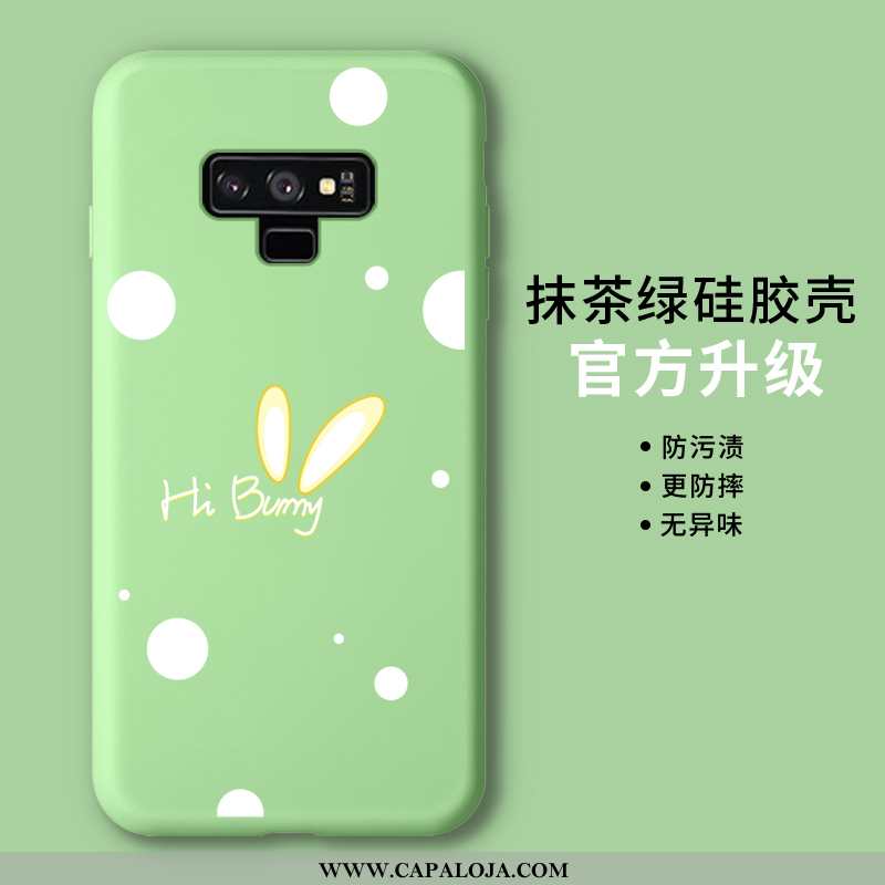 Capas Samsung Galaxy Note 9 Slim Silicone Verde Protetoras, Capa Samsung Galaxy Note 9 Tendencia Ven