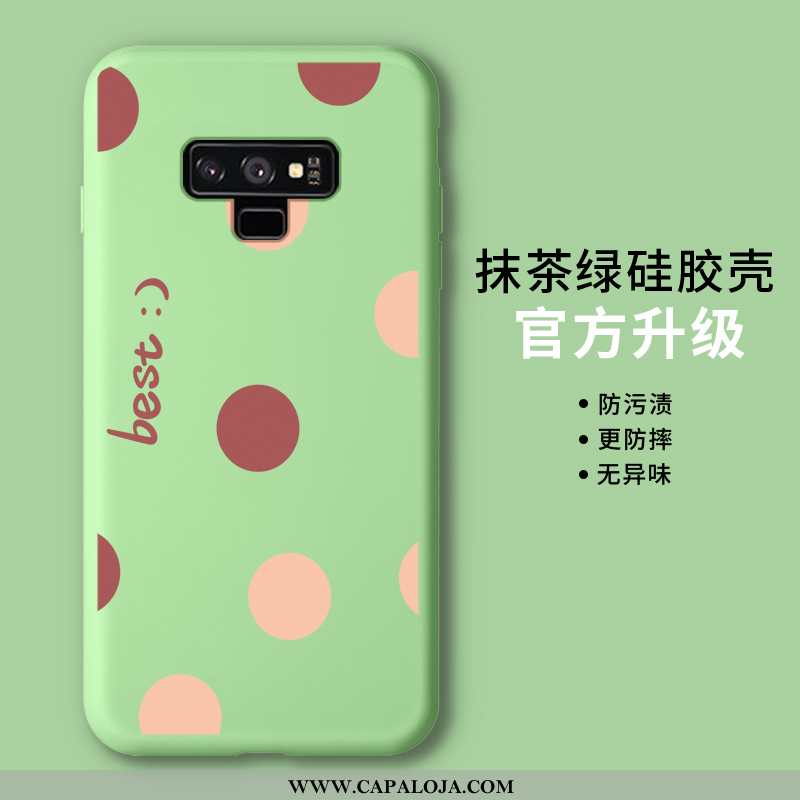 Capas Samsung Galaxy Note 9 Slim Silicone Verde Protetoras, Capa Samsung Galaxy Note 9 Tendencia Ven