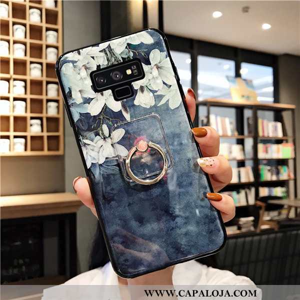 Capas Samsung Galaxy Note 9 Soft Cola Suporte Azul, Capa Samsung Galaxy Note 9 Silicone Baratos