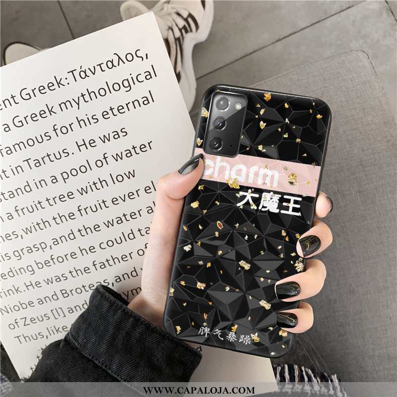 Capas Samsung Galaxy Note20 Tendencia Antiqueda Preto, Capa Samsung Galaxy Note20 Desenho Animado Ba