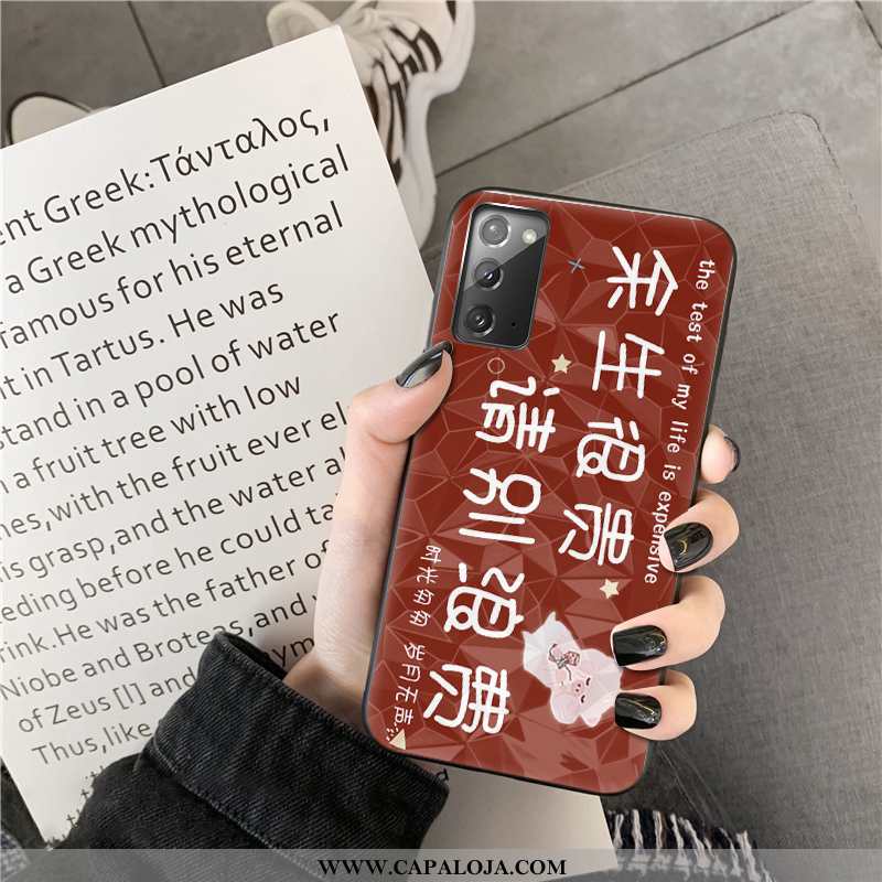 Capas Samsung Galaxy Note20 Tendencia Antiqueda Preto, Capa Samsung Galaxy Note20 Desenho Animado Ba