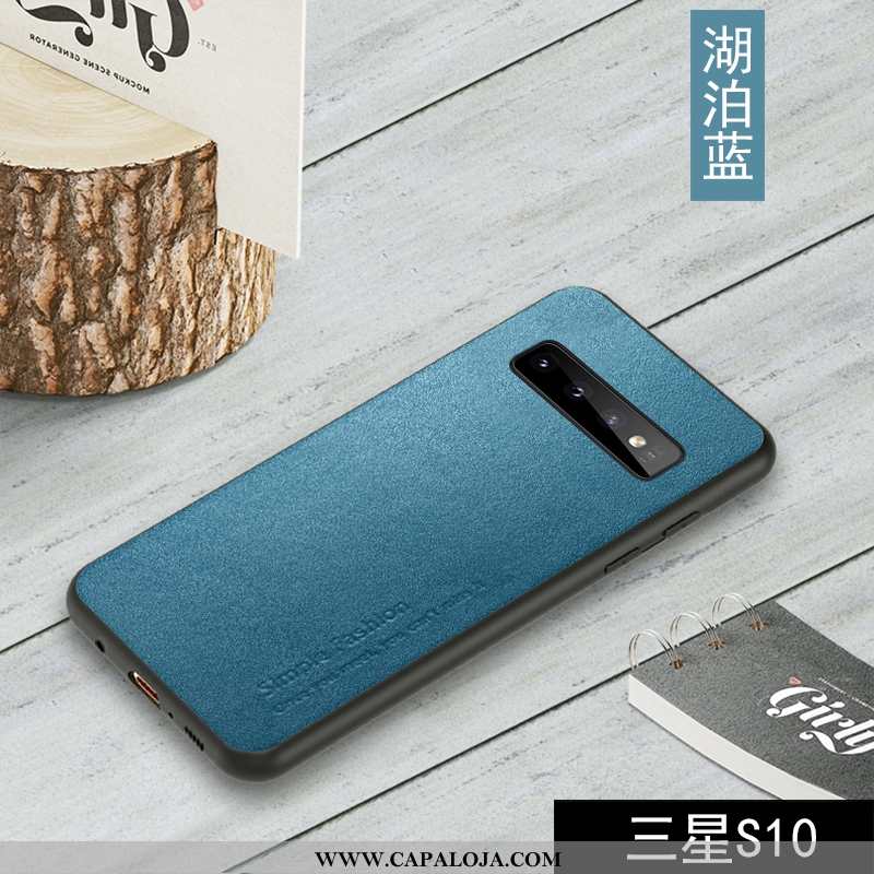 Capas Samsung Galaxy S10 Couro Genuíno Completa Feminino Cases Preto, Capa Samsung Galaxy S10 Antiqu