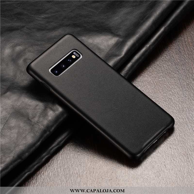 Capas Samsung Galaxy S10+ Couro Legitimo Protetoras Antiqueda Soft Roxo, Capa Samsung Galaxy S10+ Co