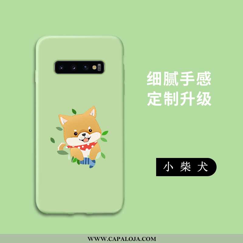 Capas Samsung Galaxy S10 Desenho Animado Verde Soft Cases, Capa Samsung Galaxy S10 Tendencia Venda