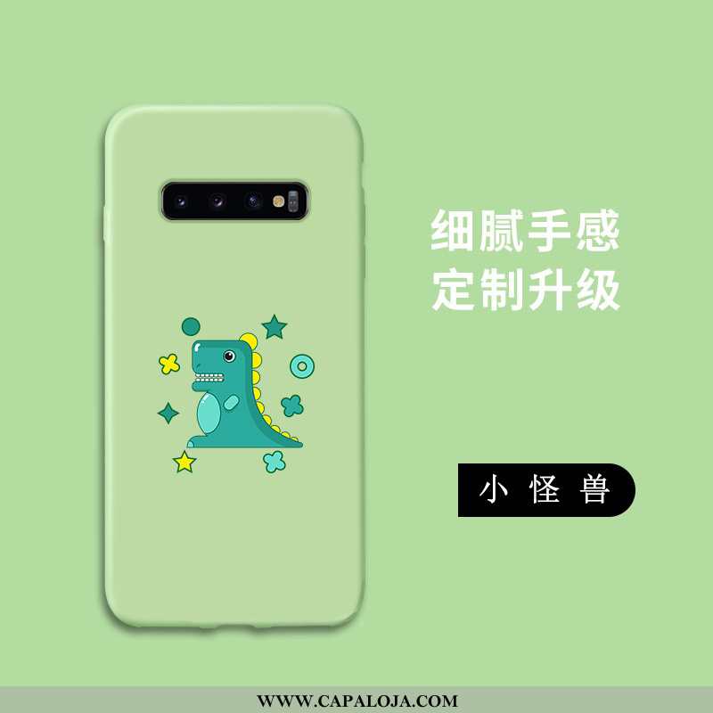 Capas Samsung Galaxy S10 Desenho Animado Verde Soft Cases, Capa Samsung Galaxy S10 Tendencia Venda