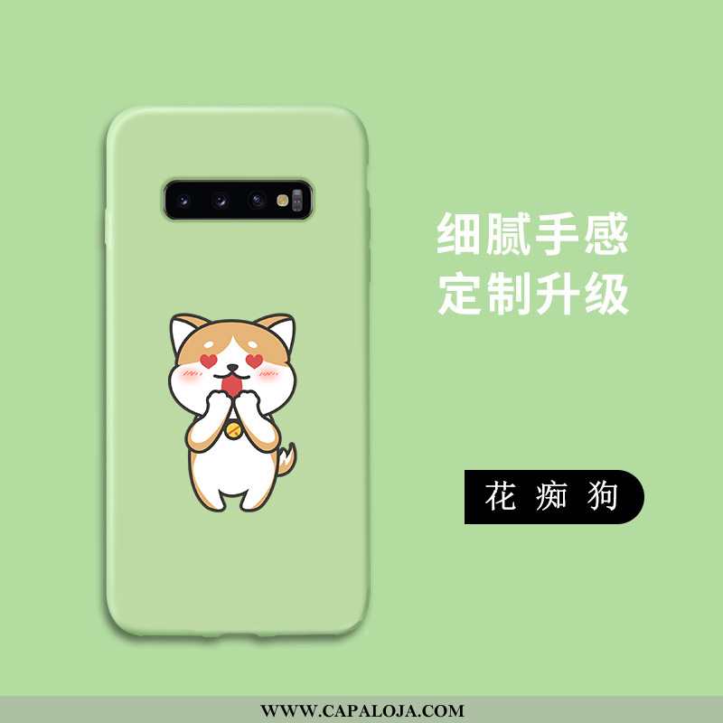 Capas Samsung Galaxy S10 Desenho Animado Verde Soft Cases, Capa Samsung Galaxy S10 Tendencia Venda