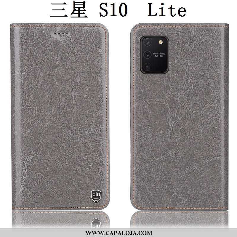 Capas Samsung Galaxy S10 Lite Couro Legitimo Antiqueda Telemóvel Castanho, Capa Samsung Galaxy S10 L