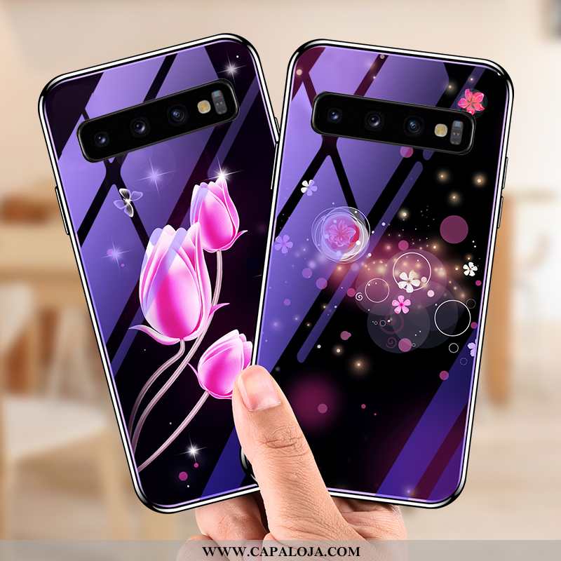 Capas Samsung Galaxy S10 Personalizada Completa De Grau Vermelha Roxo, Capa Samsung Galaxy S10 Criat