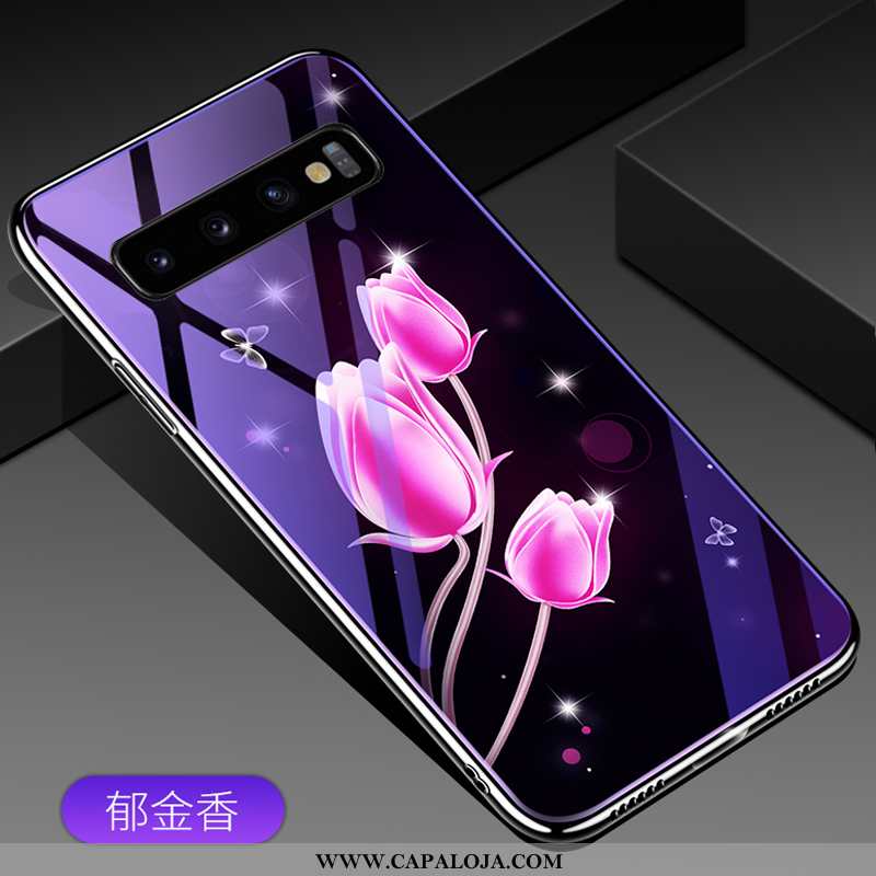 Capas Samsung Galaxy S10 Personalizada Completa De Grau Vermelha Roxo, Capa Samsung Galaxy S10 Criat