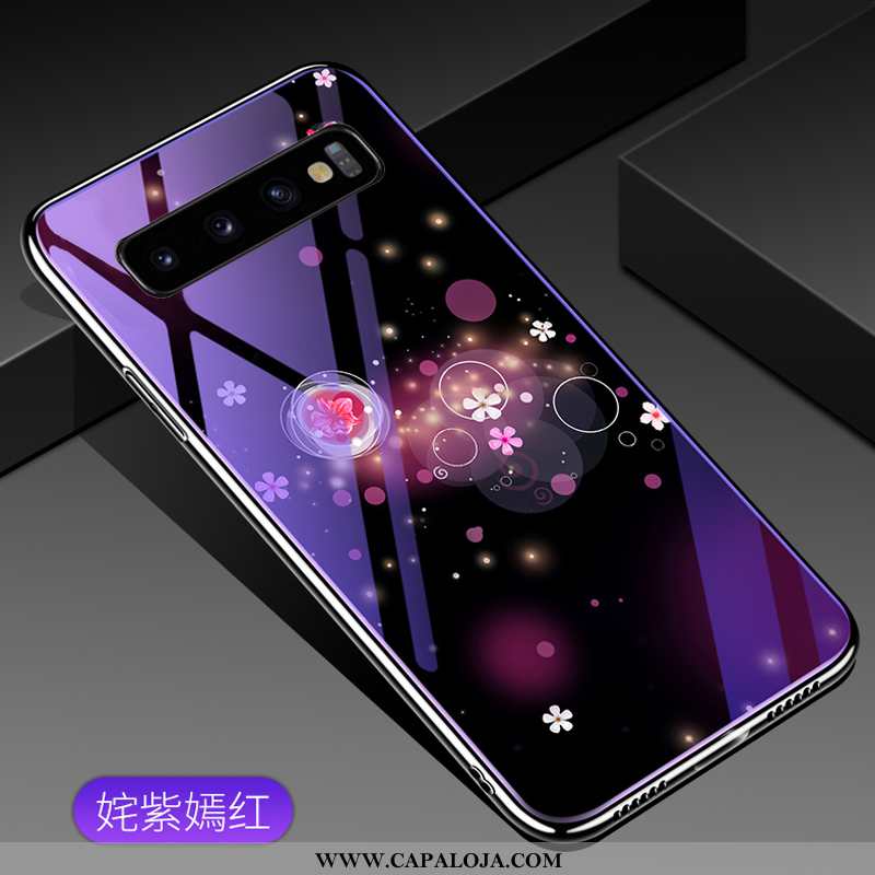 Capas Samsung Galaxy S10 Personalizada Completa De Grau Vermelha Roxo, Capa Samsung Galaxy S10 Criat