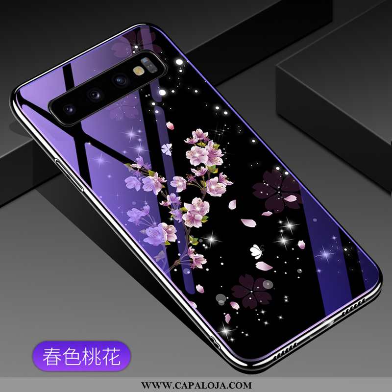 Capas Samsung Galaxy S10 Personalizada Completa De Grau Vermelha Roxo, Capa Samsung Galaxy S10 Criat