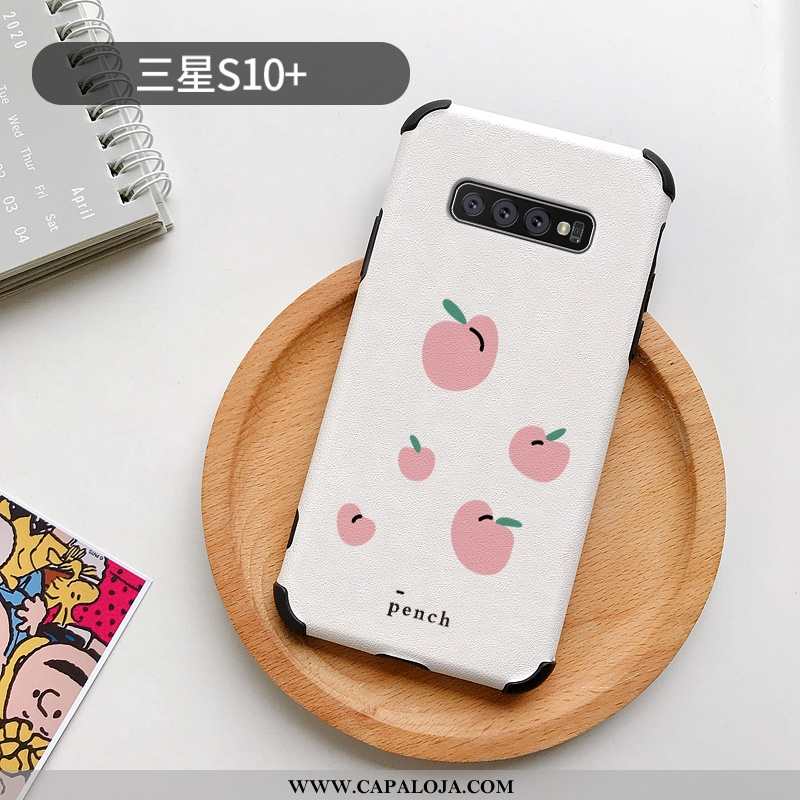 Capas Samsung Galaxy S10+ Protetoras Cases Desenho Animado Branco, Capa Samsung Galaxy S10+ Silicone