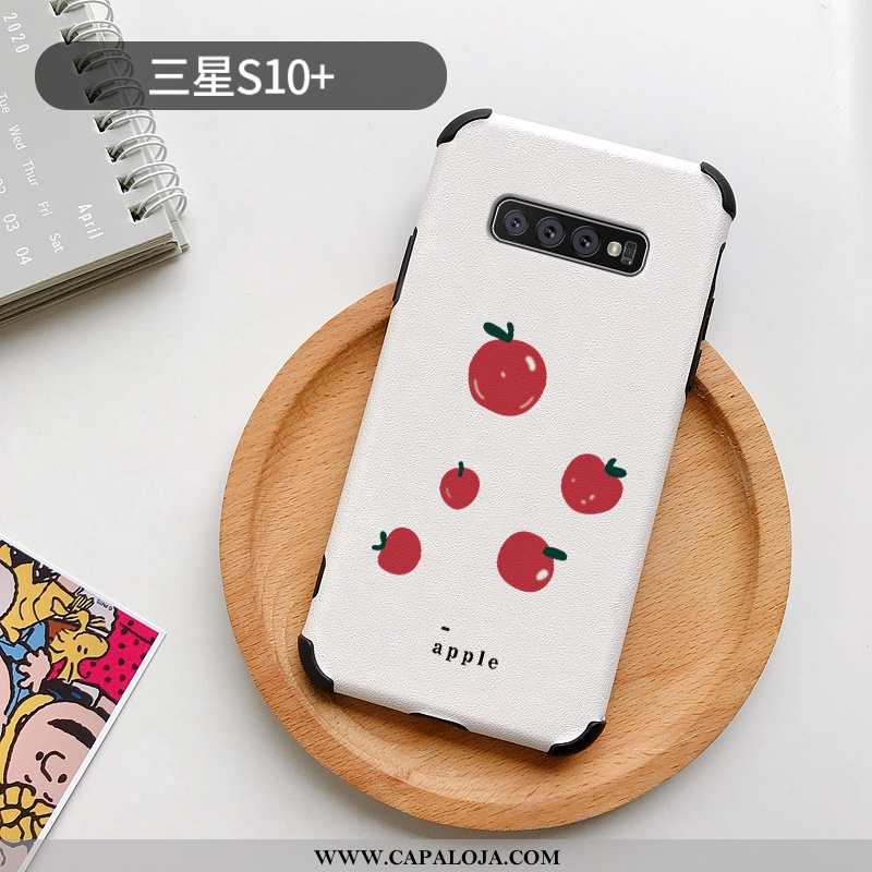 Capas Samsung Galaxy S10+ Protetoras Cases Desenho Animado Branco, Capa Samsung Galaxy S10+ Silicone