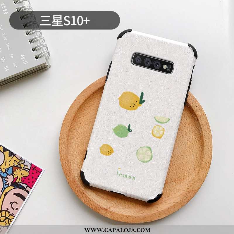 Capas Samsung Galaxy S10+ Protetoras Cases Desenho Animado Branco, Capa Samsung Galaxy S10+ Silicone