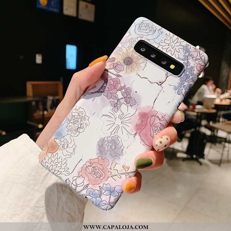 Capas Samsung Galaxy S10+ Protetoras Masculino Simples Completa Azul, Capa Samsung Galaxy S10+ Fosco